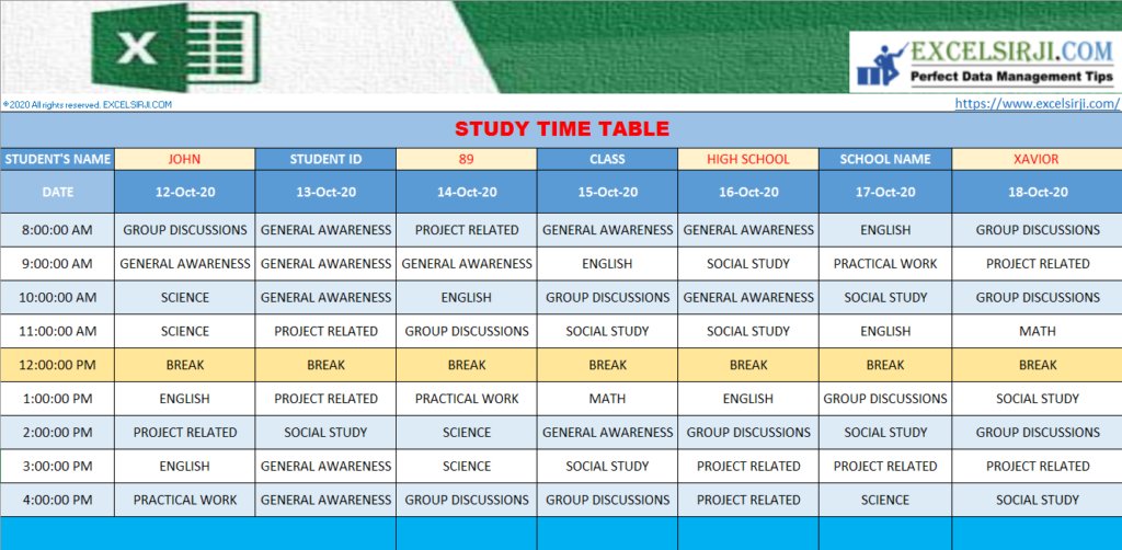 Time management tools and tracker