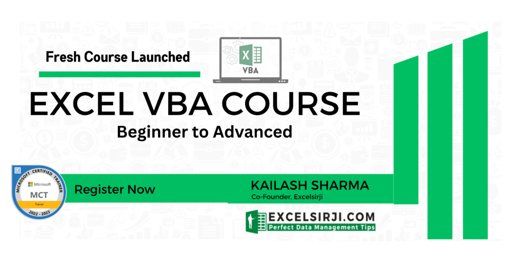 Complete Excel VBA Course