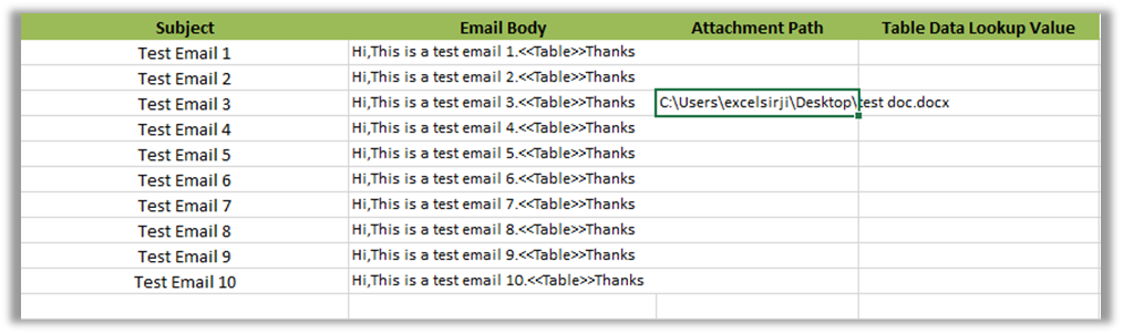 Outlook Bulk Email Tool