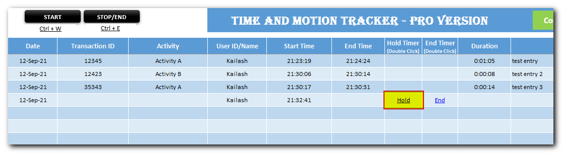 Time and Motion