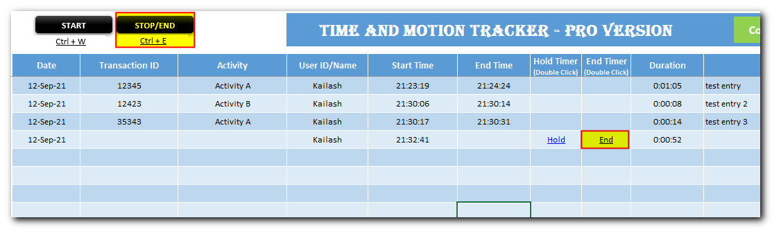 Time and Motion