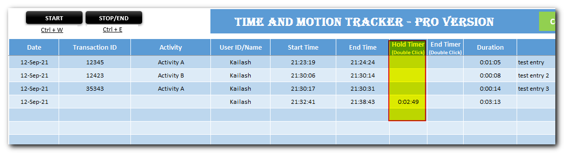 Time and Motion