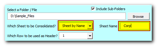 Excel Files and Sheets Consolidator