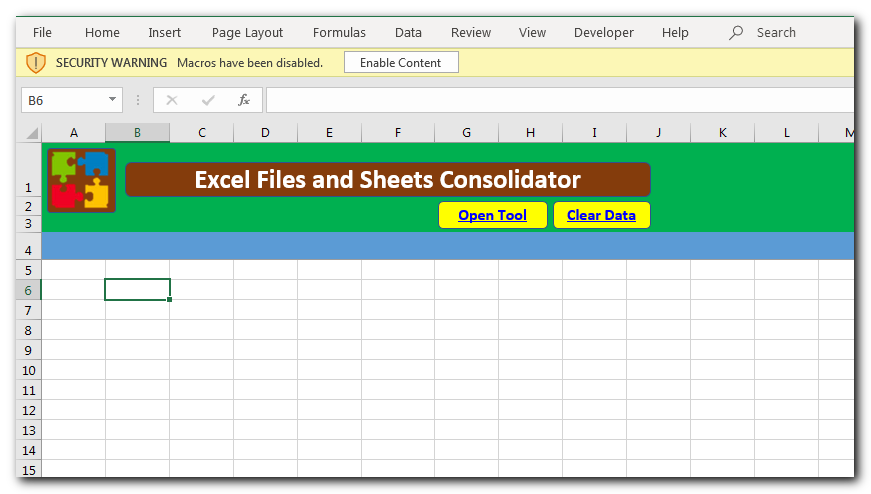 Excel Files and Sheets Consolidator