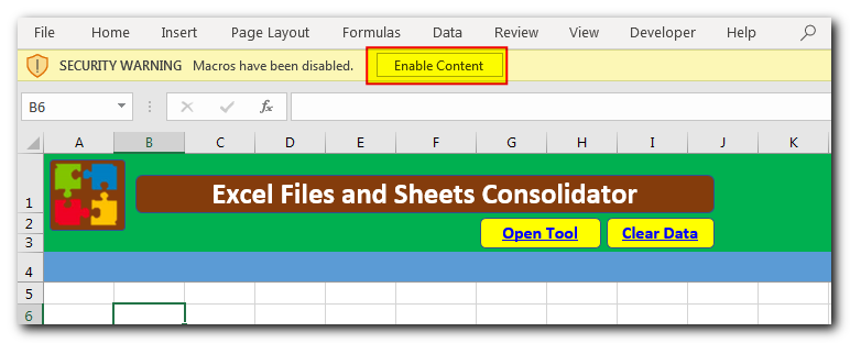 Excel Files and Sheets Consolidator