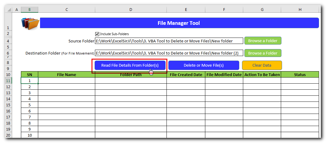 File Manager Tool