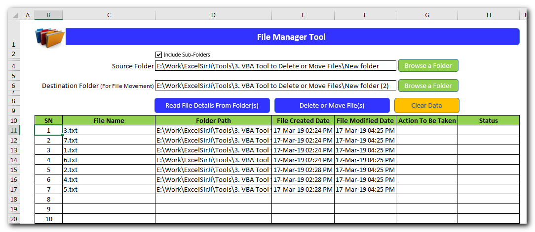 File Manager Tool