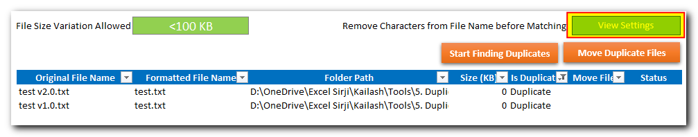 Duplidate Files Finder Tool