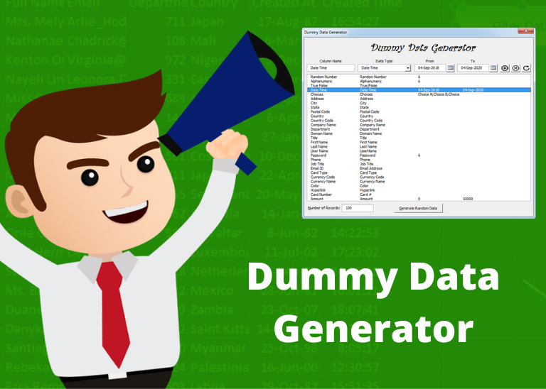 Dummy Data Generator Tool
