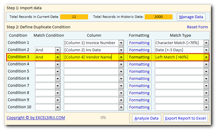 Duplicate Data Identifier