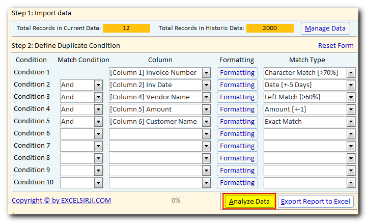 Duplicate Data Identifier