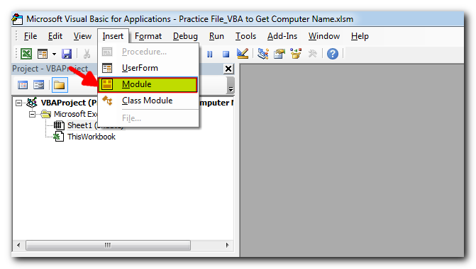 VBA Code to Get Computer Name