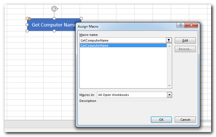 VBA Code to Get Computer Name