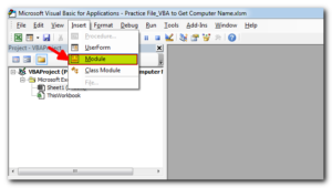 VBA Code to Get User Domain Name