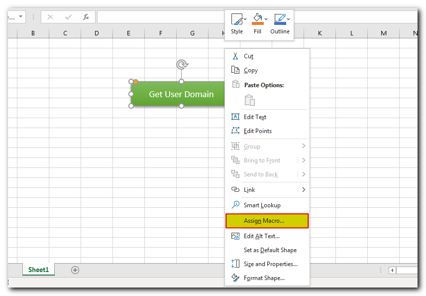 VBA Code to Get User Domain Name