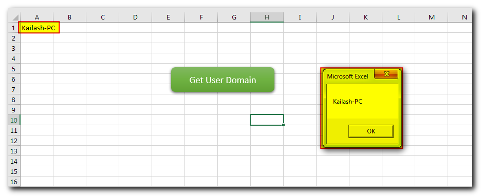 VBA Code to Get User Domain Name