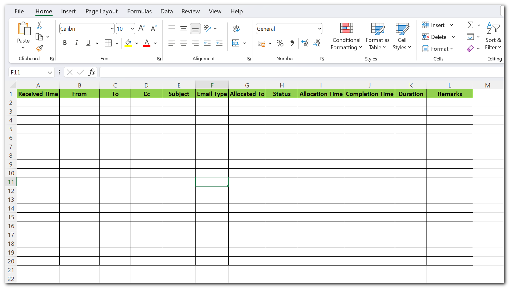 Streamlining Work Allocation with an Outlook-Based Excel Tool