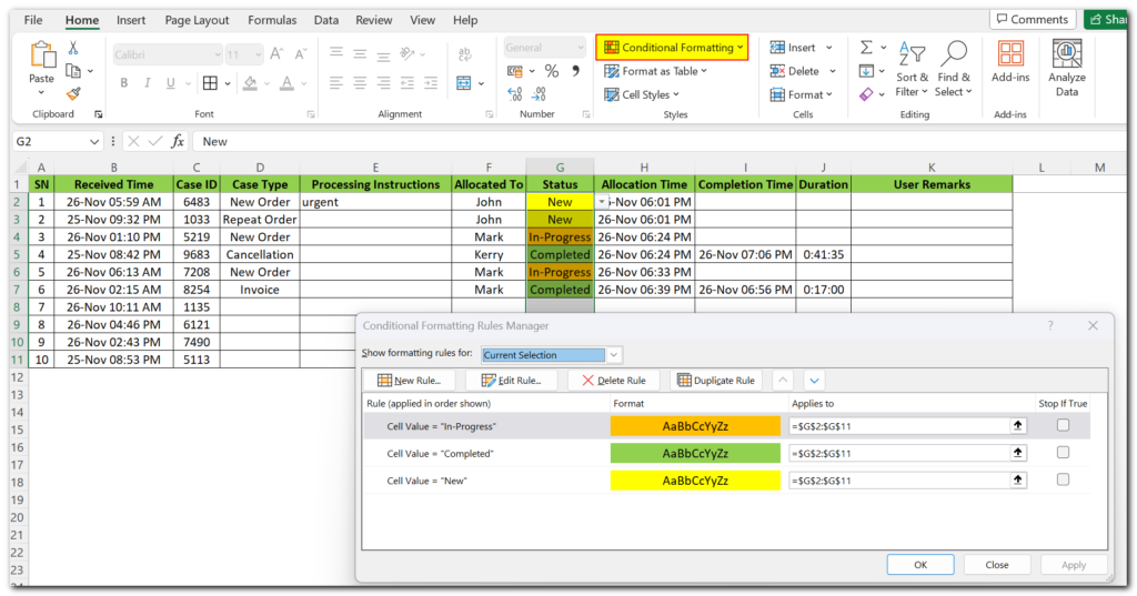 Efficient Work Allocation in Excel