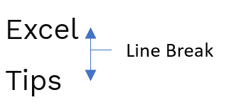 Line Break Sample Image in Excel