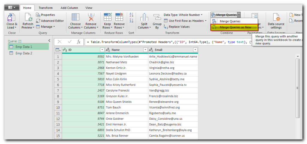 Join Multiple Excel Tables with Power Query