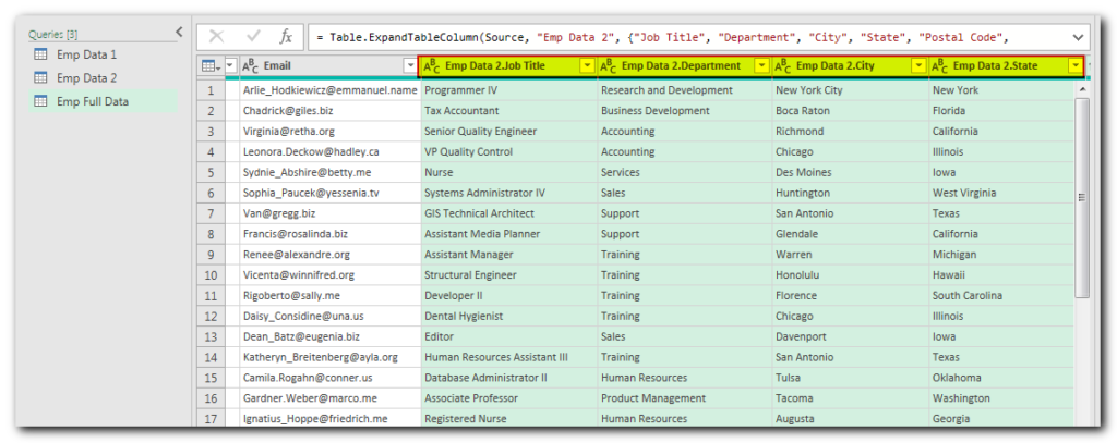 Join Multiple Excel Tables with Power Query