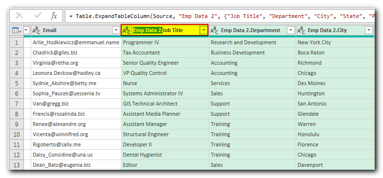 Join Multiple Excel Tables with Power Query