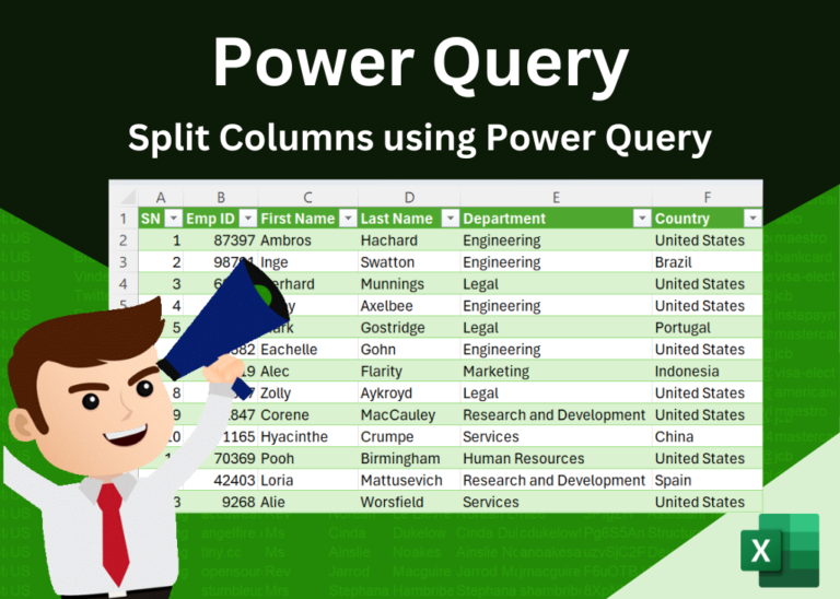 Split Data using Power Query