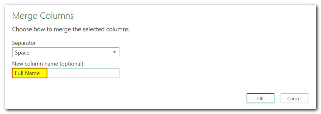 Merge Columns using Power Query