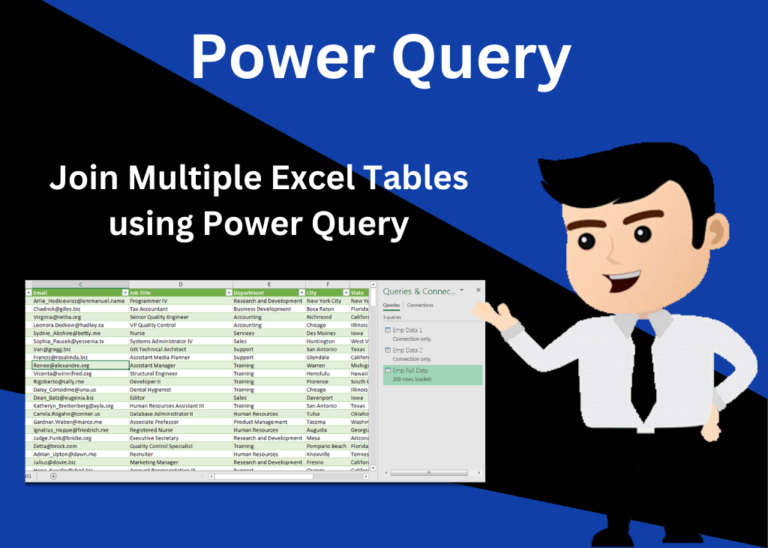 Join Multiple Excel Tables using Power Query