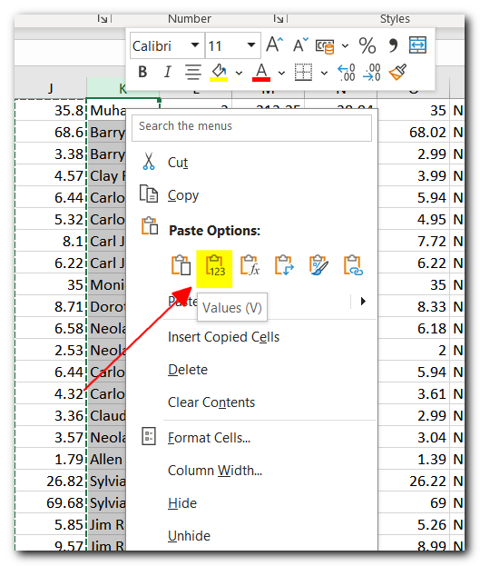 Reduce File Size in Excel