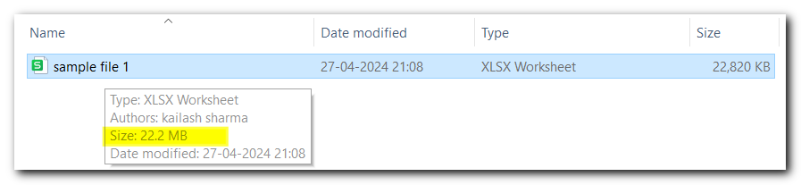 3.24 Reduce File Size in Excel