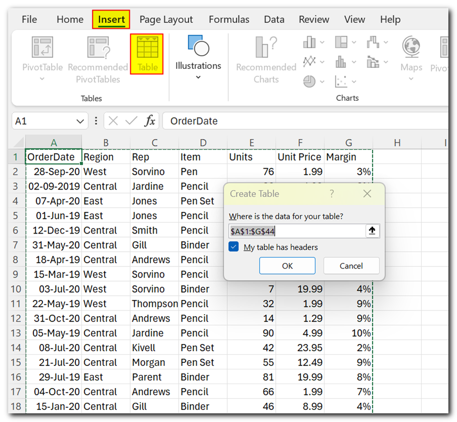 Sort Data in Power Query in Excel