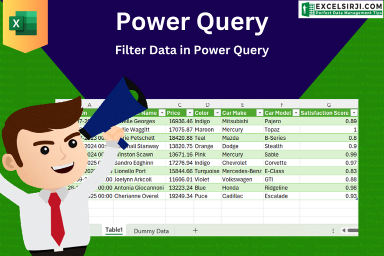 Filter Data in Power Query