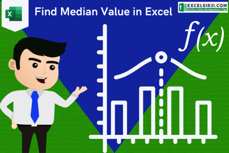 Median Value in Excel