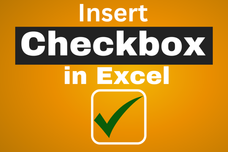 Check Boxes in Excel