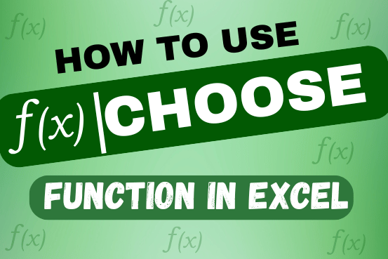 choose function in excel