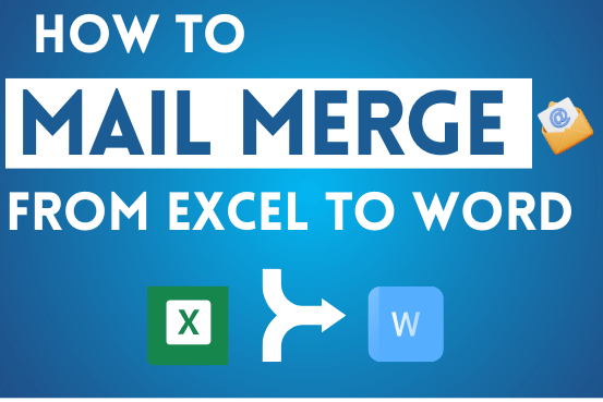 mail merge from excel to word