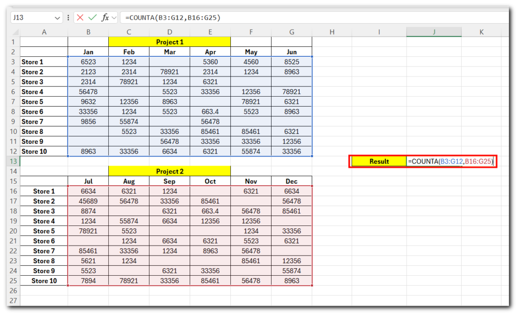 How to Count Non Blank Cells in Excel - 3 Quick Ways 1 count nonblank