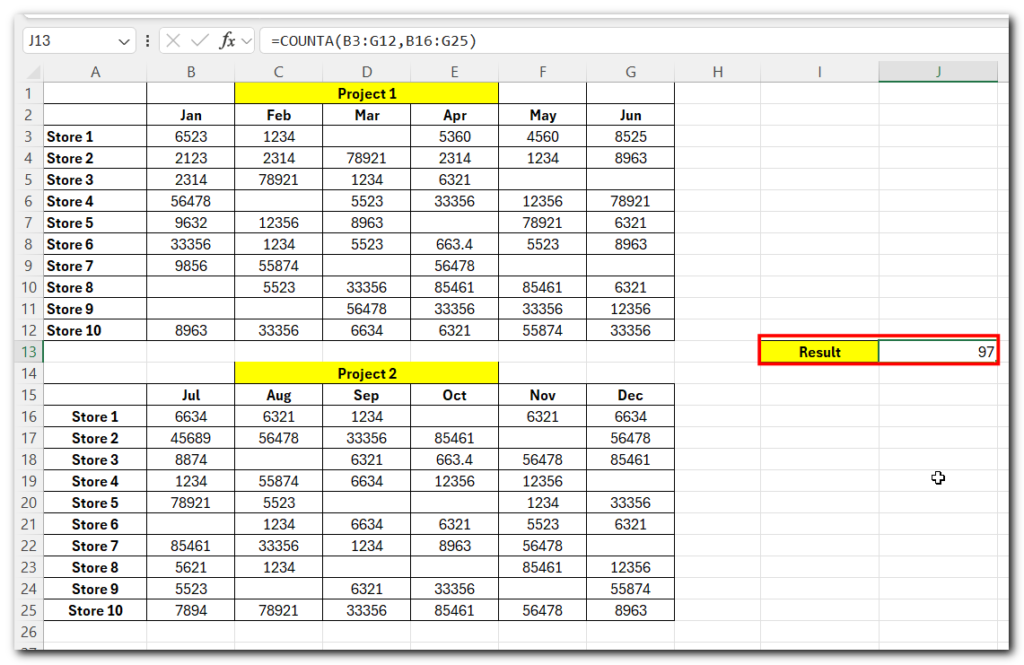 How to Count Non Blank Cells in Excel - 3 Quick Ways 2 30.2 count non blank