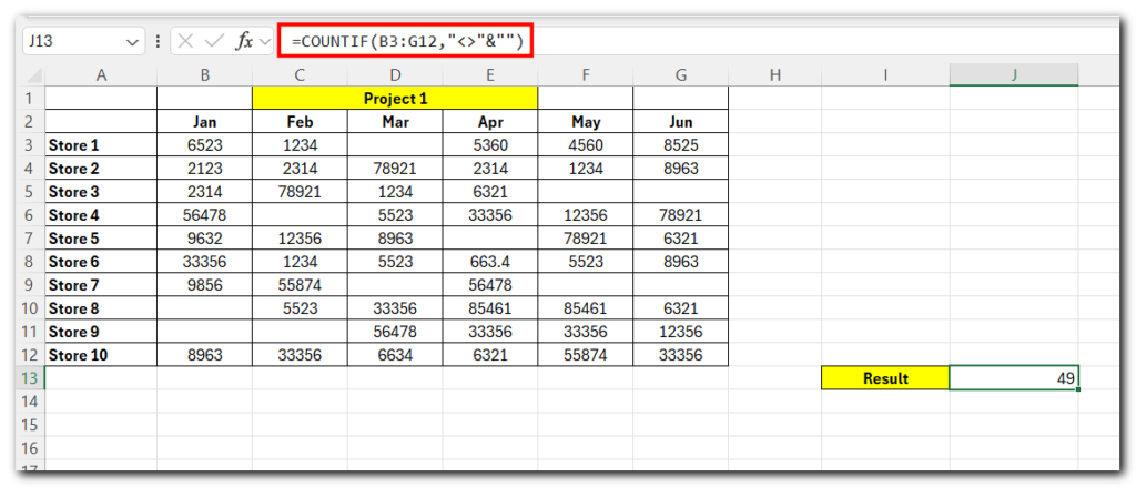 How to Count Non Blank Cells in Excel - 3 Quick Ways 3 How to Count Non Blank Cells in Excel - 3 Quick Ways