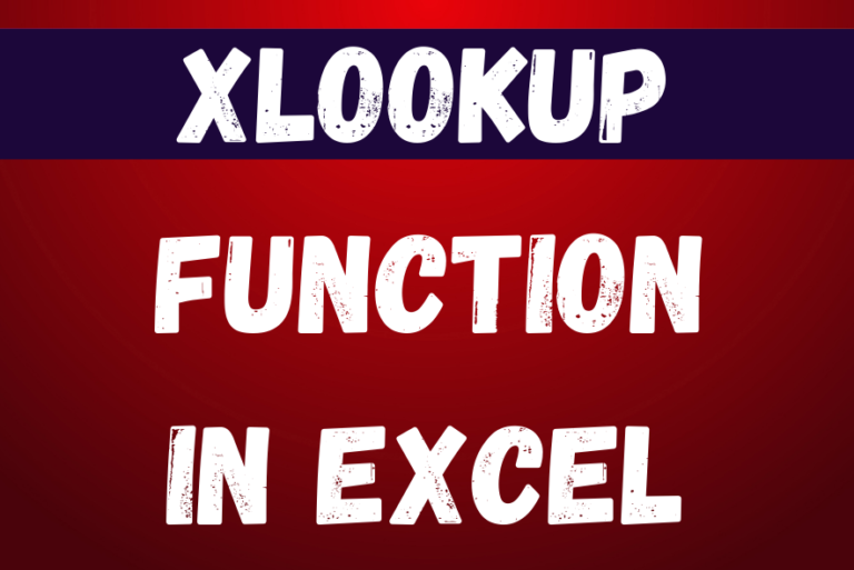 Xlookup function in excel