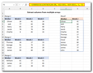 Learn Excel | CHOOSECOLS Function In Excel To Get Columns From Array Or ...