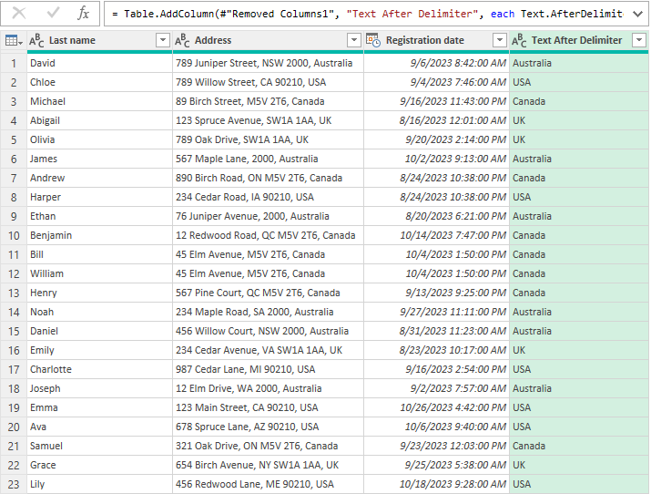 How to use Power Query in Excel – practical examples 11 A new column with the extracted values