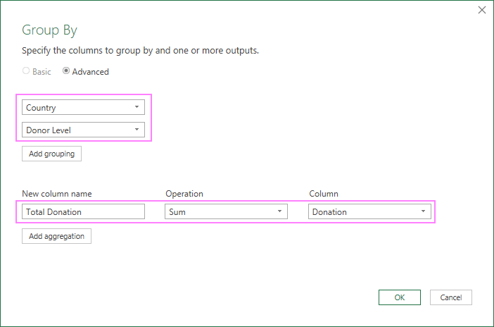 How to use Power Query in Excel – practical examples 17 Group and aggregate