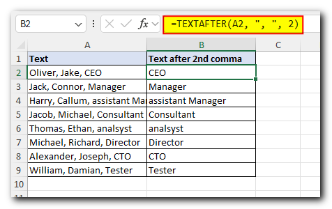 Excel TEXTAFTER function: retrieves text that appears after a specified character or word. 4 TextAfter_Function