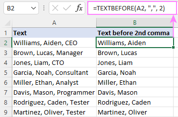 Excel TEXTBEFORE function - extract text before character (delimiter) 3 Get text before Nth instance of delimiter