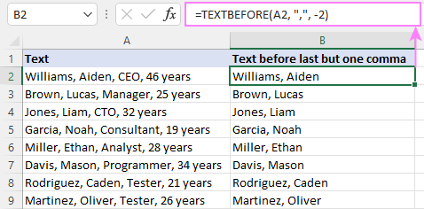 Excel TEXTBEFORE function - extract text before character (delimiter) 5 Excel TEXTBEFORE function - extract text before character (delimiter)