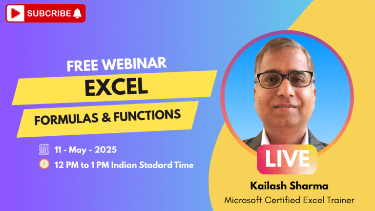 Free Excel Formulas & Functions Live Training 1 Free Excel Formulas and Functions Training