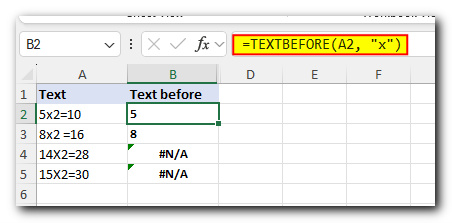 Excel TEXTBEFORE function - extract text before character (delimiter) 11 Make delimiter case-sensitive or case-insensitive